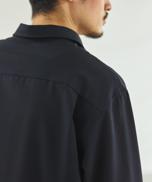 EDIFICE（エディフィス）の「SUPER 100’s  ウール レギュラー シャツ（シャツ/ブラウス・メンズ・ネイビー/ブラック/グレー・SMALL/MEDIUM/LARGE）」の10枚目の写真