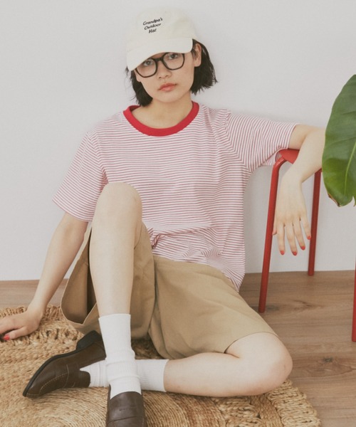 MERLOT（メルロー）の「ワイドハーフチノパンツ（チノパンツ・レディース・ブラック/ベージュ・FREE）」の14枚目の写真