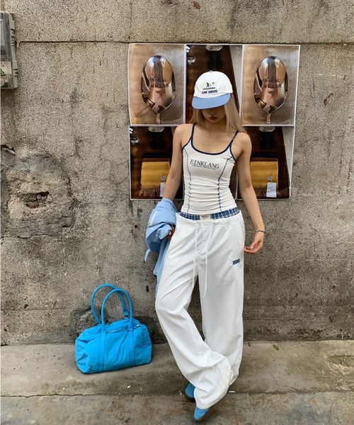 CERCA(チェルカ)の「【 MEMECLE / メメクル 】チェックレイヤードパンツ(その他パンツ・レディース・ネイビー/ホワイト・L/M/S)」の5枚目の写真