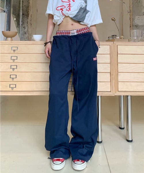 CERCA(チェルカ)の「【 MEMECLE / メメクル 】チェックレイヤードパンツ(その他パンツ・レディース・ネイビー/ホワイト・L/M/S)」の7枚目の写真