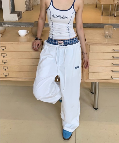 CERCA(チェルカ)の「【 MEMECLE / メメクル 】チェックレイヤードパンツ(その他パンツ・レディース・ネイビー/ホワイト・L/M/S)」の10枚目の写真