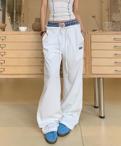 CERCA(チェルカ)の「【 MEMECLE / メメクル 】チェックレイヤードパンツ(その他パンツ・レディース・ネイビー/ホワイト・L/M/S)」の11枚目の写真