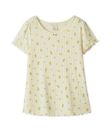 ハマ⭐️gelatopique 花柄ルームウェア ONE SIZE セール】花柄サテンギャザーシャツ（ルームウェア/パジャマ