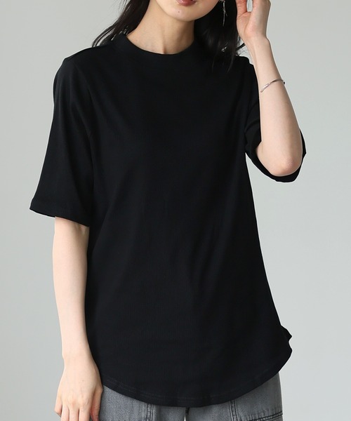 新品♡IENA 別注♡ATON/ 半袖Tシャツ♡黒① ATON (エイトン) SUVIN60/2 CREWNECK T-SHIRT /クルーネックT