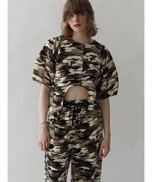CAMOUFLAGE FRONT CURVE TOPS