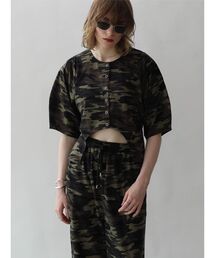CAMOUFLAGE FRONT CURVE TOPS