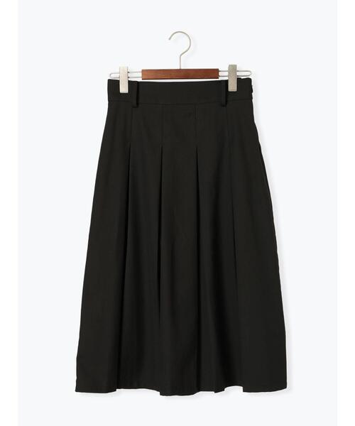 Te chichi TERRASSE（テチチテラス）の「ボックスプリーツミディスカート（スカート・レディース・ブラック/オフホワイト/グレー・F）」の8枚目の写真