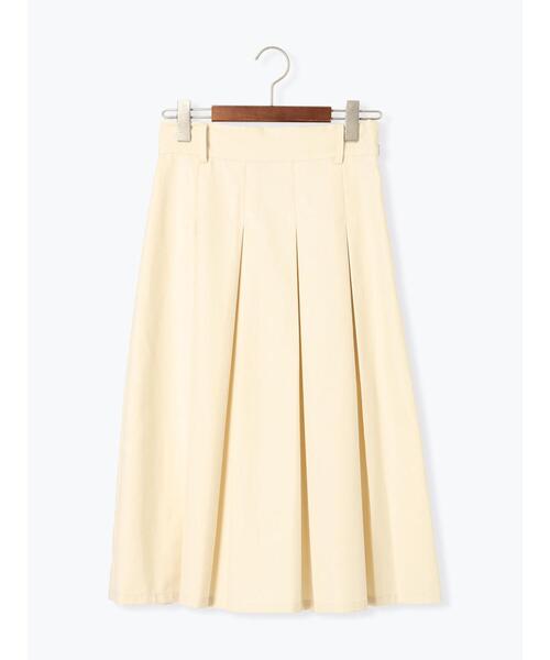 Te chichi TERRASSE（テチチテラス）の「ボックスプリーツミディスカート（スカート・レディース・ブラック/オフホワイト/グレー・F）」の9枚目の写真