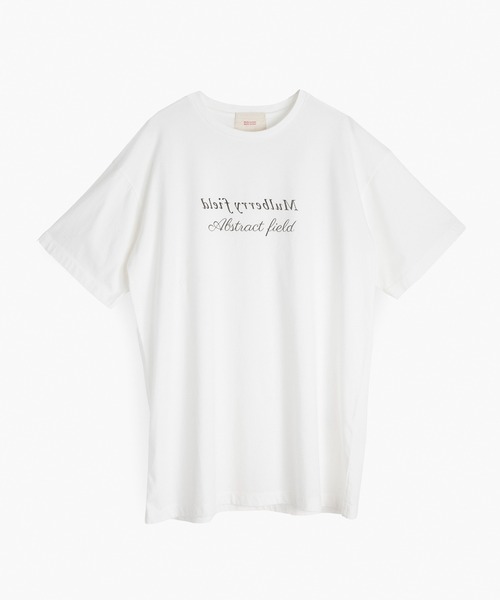 COSMIC WONDER（コズミックワンダー）の「“Mulberry field” T-shirt（Tシャツ/カットソー・レディース・ホワイト×グレー・M）」の2枚目の写真