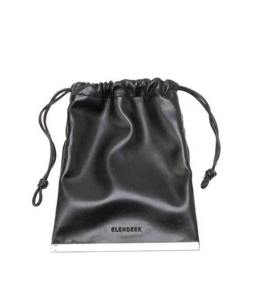 新品 エレンディーク 黒レザーバック ELENDEEK エレンディーク かご