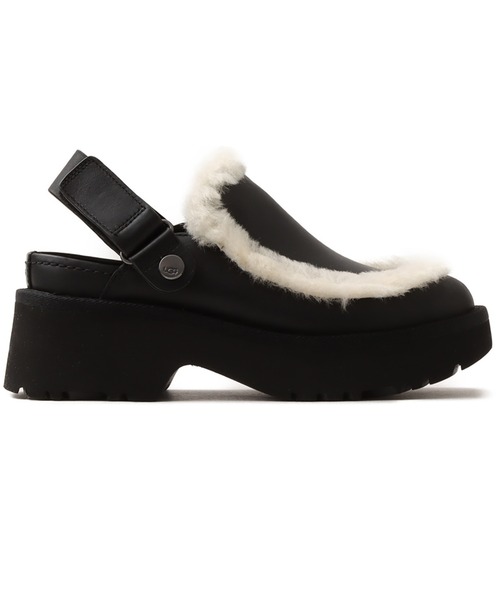 UGG(アグ)の「UGG W ESMEE LEATHER CLOG / アグ ニュー ハイツ エスミー クロッグ レザー(サンダル・レディース・ブラック・23.0cm/24.0cm/25.0cm/22.0cm)」の4枚目の写真