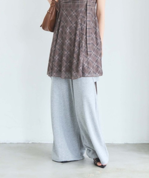 archives（アルシーヴ）の「カットアウト裏毛パンツ（その他パンツ・レディース・オートミール/グレー・MEDIUM）」の16枚目の写真