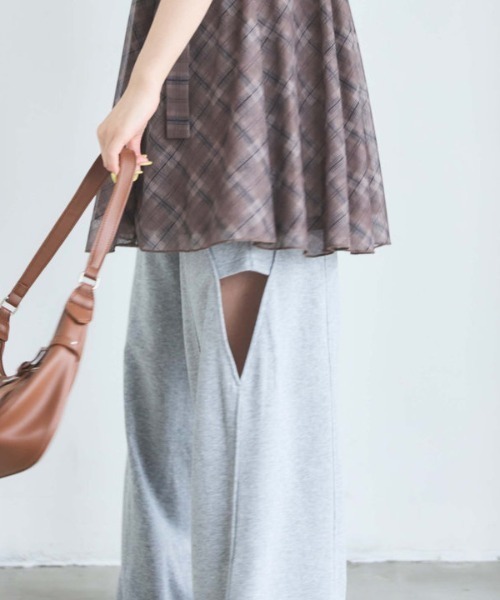 archives（アルシーヴ）の「カットアウト裏毛パンツ（その他パンツ・レディース・オートミール/グレー・MEDIUM）」の20枚目の写真