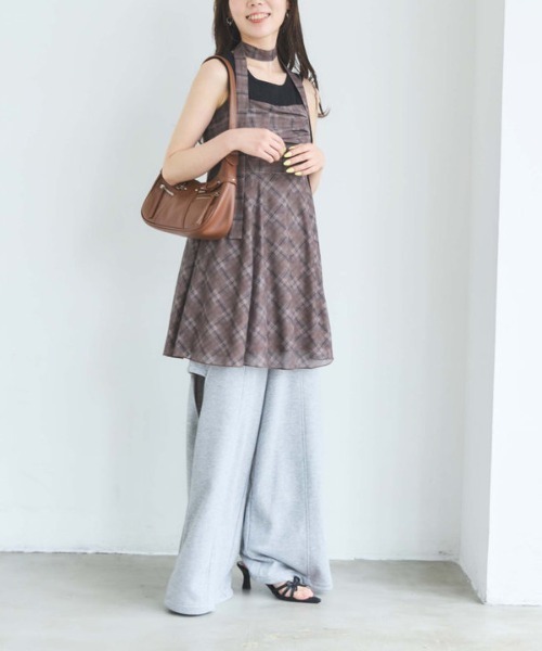 archives（アルシーヴ）の「カットアウト裏毛パンツ（その他パンツ・レディース・オートミール/グレー・MEDIUM）」の22枚目の写真