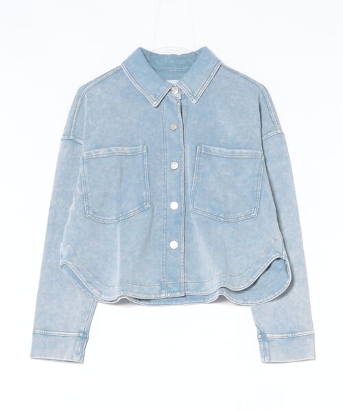 ムラサキスポーツ（ムラサキスポーツ）の「RIKKA FEMME/リッカファム デニムシャツ セットアップ対応 RF25FW19（デニムジャケット・レディース・ライトインディゴブルー/ブラック・S/M/M/L）」の15枚目の写真