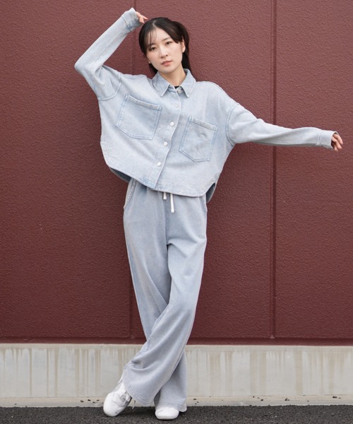 RIKKA FEMME/リッカファム デニムシャツ セットアップ対応 RF25FW19