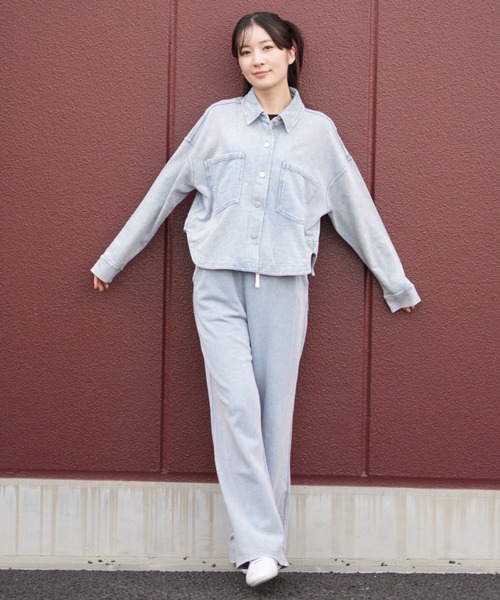セール】RIKKA FEMME/リッカファム デニムシャツ セットアップ対応