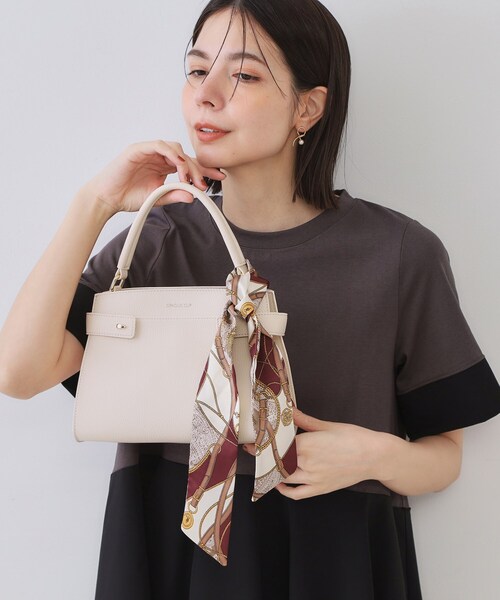 OPAQUE.CLIP（オペークドットクリップ）の「【スカーフリング付き】柄アソートスカーフ（バンダナ/スカーフ・レディース・ブラック/ボルドー/ベージュ/ベージュ系その他4/ピンク系5・00）」の11枚目の写真