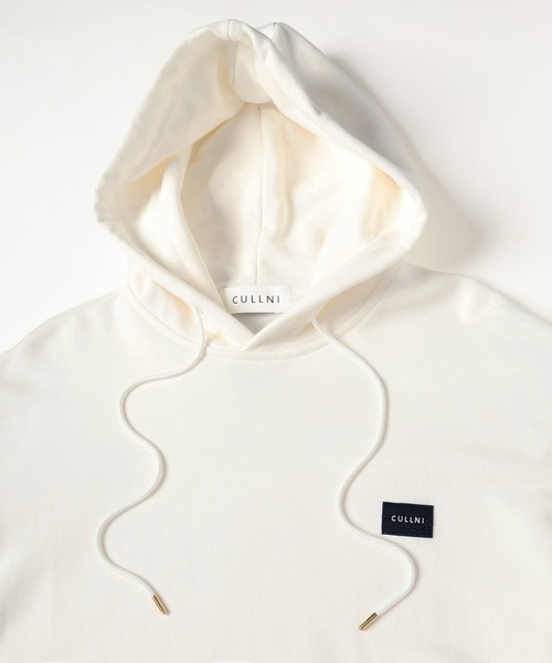 CULLNI(クルニ)の「French Terry Embroidery Patch Hoodie(パーカー・メンズ・ホワイト/ラベンダー/ブルー/ブラック・2/1/0)」の7枚目の写真