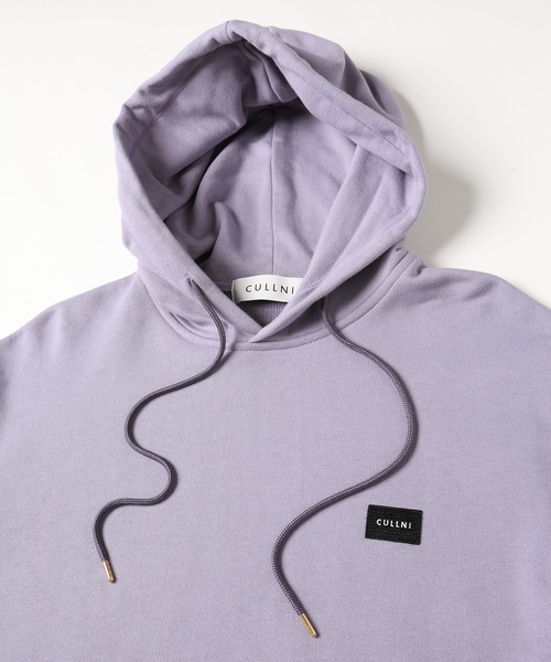 CULLNI(クルニ)の「French Terry Embroidery Patch Hoodie(パーカー・メンズ・ホワイト/ラベンダー/ブルー/ブラック・2/1/0)」の11枚目の写真