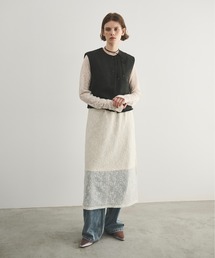 ヘリンボーンツイード カットオフコンビベスト（ベスト）｜BACCA