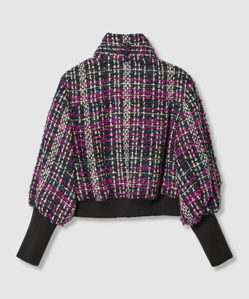 【LOULOU WILLOUGHBY】CLARENSONツイードブルゾン