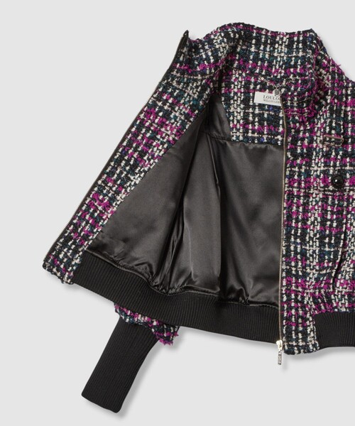 【LOULOU WILLOUGHBY】CLARENSONツイードブルゾン