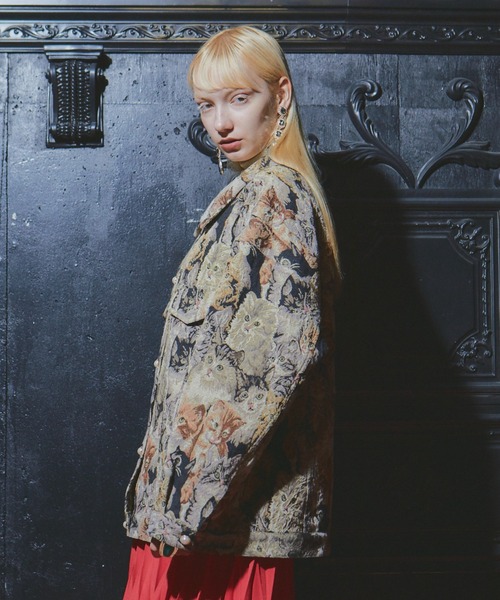 manana suerte（マニャーナスエルテ）の「SPECIAL EDITION CATゴブランジャケット（その他アウター・レディース・ベージュ/ブラック・FREE）」の7枚目の写真