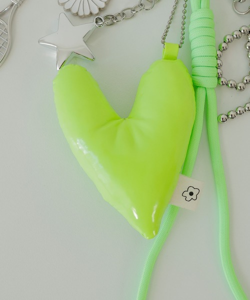 ハート リボン パラコード モチーフキーホルダー キーチャーム バッグ