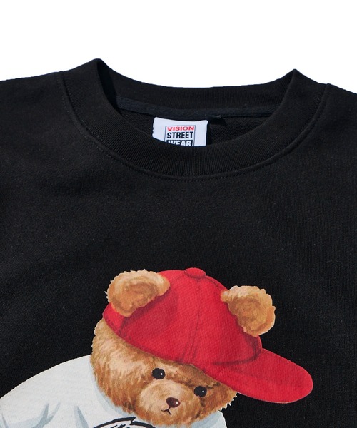 VISION STREET WEAR（ヴィジョンストリートウェア）の「【VISION STREET WEAR】オリジナルグラフィック ベアスケーター トレーナー（スウェット・レディース・ブラック/ダークグレー/ライトグレー/オフホワイト・LARGE/X-LARGE/MEDIUM）」の13枚目の写真
