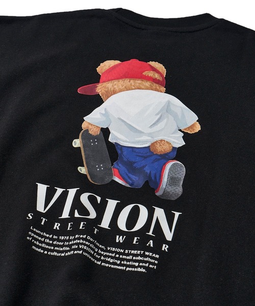 VISION STREET WEAR（ヴィジョンストリートウェア）の「【VISION STREET WEAR】オリジナルグラフィック ベアスケーター トレーナー（スウェット・レディース・ブラック/ダークグレー/ライトグレー/オフホワイト・LARGE/X-LARGE/MEDIUM）」の15枚目の写真