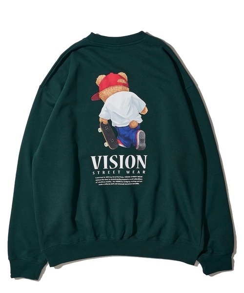 VISION STREET WEAR（ヴィジョンストリートウェア）の「【VISION STREET WEAR】オリジナルグラフィック ベアスケーター トレーナー（スウェット・レディース・ブラック/ダークグレー/ライトグレー/オフホワイト・LARGE/X-LARGE/MEDIUM）」の12枚目の写真