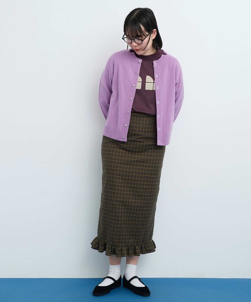 I am I in fact...（アイアムアイインファクト）の「●VIERA CHECK フリルスカート（スカート・レディース・グリーン/ブラウン・FREE）」の21枚目の写真