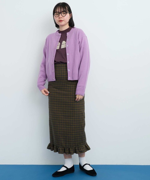 I am I in fact...（アイアムアイインファクト）の「●VIERA CHECK フリルスカート（スカート・レディース・グリーン/ブラウン・FREE）」の22枚目の写真