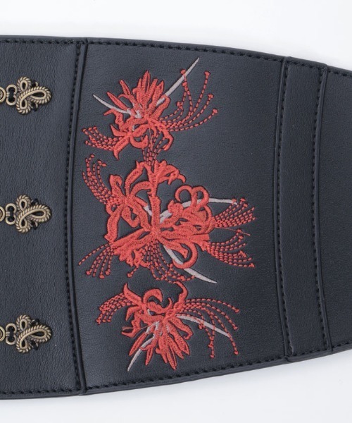 彼岸花刺繍コルセットベルト（ベルト）｜axes femme（アクシーズ