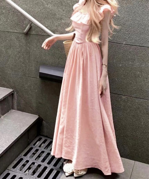 Miniministore(ミニミニストア)の「フリル付きワンピース ノースリーブワンピ(ワンピース・レディース・ピンク/アイボリー・S/M)」の19枚目の写真