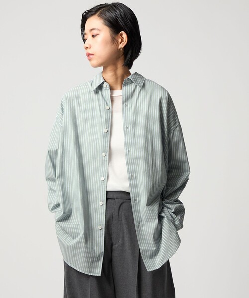 セール】＜CITEN＞ストライプオーバーシャツ（シャツ/ブラウス