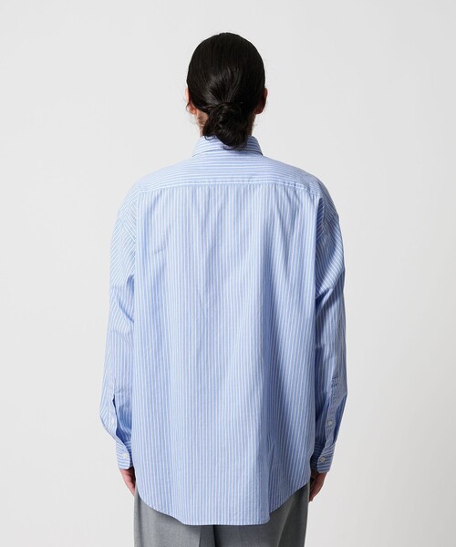 CITEN（シテン）の「＜CITEN＞ストライプオーバーシャツ（シャツ/ブラウス・メンズ・ライム/ライトブルー・L/M/S）」の12枚目の写真