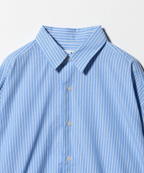 CITEN（シテン）の「＜CITEN＞ストライプオーバーシャツ（シャツ/ブラウス・メンズ・ライム/ライトブルー・L/M/S）」の15枚目の写真