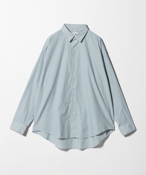 CITEN（シテン）の「＜CITEN＞ストライプオーバーシャツ（シャツ/ブラウス・メンズ・ライム/ライトブルー・L/M/S）」の18枚目の写真