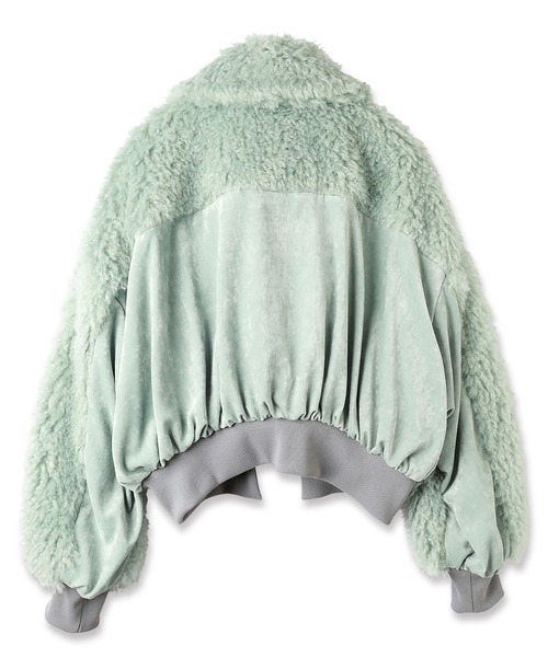 mintdesigns（ミントデザインズ）の「AIRY POODLE BLOUSON（ブルゾン・レディース・ブラウン/ミント・ONESIZE）」の8枚目の写真