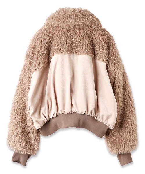 mintdesigns（ミントデザインズ）の「AIRY POODLE BLOUSON（ブルゾン・レディース・ブラウン/ミント・ONESIZE）」の10枚目の写真