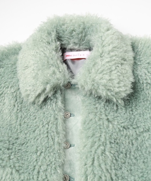 mintdesigns（ミントデザインズ）の「AIRY POODLE BLOUSON（ブルゾン・レディース・ブラウン/ミント・ONESIZE）」の11枚目の写真