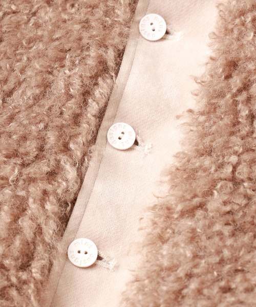 mintdesigns（ミントデザインズ）の「AIRY POODLE BLOUSON（ブルゾン・レディース・ブラウン/ミント・ONESIZE）」の20枚目の写真