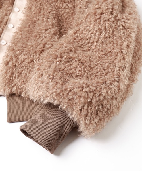 mintdesigns（ミントデザインズ）の「AIRY POODLE BLOUSON（ブルゾン・レディース・ブラウン/ミント・ONESIZE）」の21枚目の写真