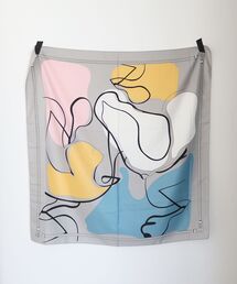 le.coeur blanc | ニュアンスプリントビッグスカーフ(バンダナ/スカーフ)