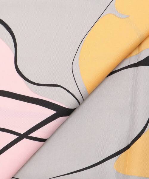 le.coeur blanc（ルクールブラン）の「ニュアンスプリントビッグスカーフ（バンダナ/スカーフ・レディース・グレー/ベージュ・FREE）」の16枚目の写真