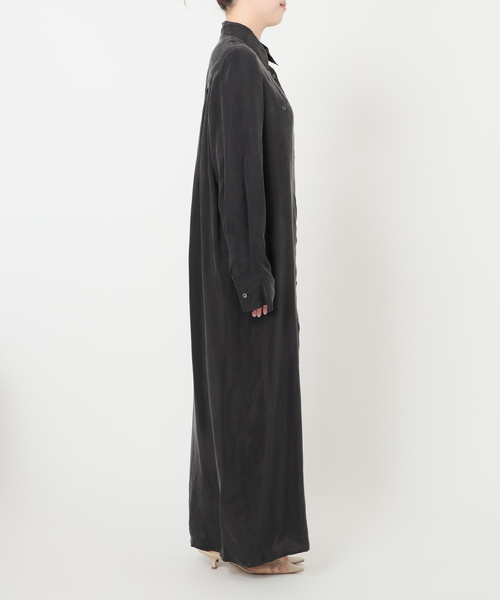 plage（プラージュ）の「R’IAM キュプラシャツワンピース（ワンピース・レディース・キャメル/チャコールグレー・36/38）」の17枚目の写真