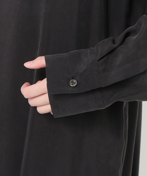 plage（プラージュ）の「R’IAM キュプラシャツワンピース（ワンピース・レディース・キャメル/チャコールグレー・36/38）」の19枚目の写真