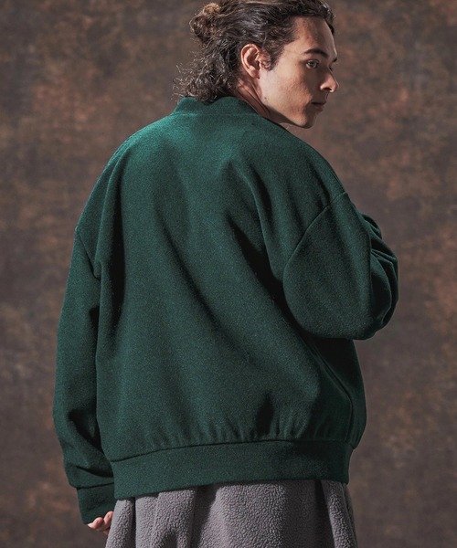 Jih Nunc（ジーヌンク）の「mcg3689-ルーズシルエット起毛ニットソーカーディガン(JIH-R1122)（カーディガン/ボレロ・メンズ・ブラック/ワインレッド/グリーン/ブラウン・L/M/S）」の15枚目の写真